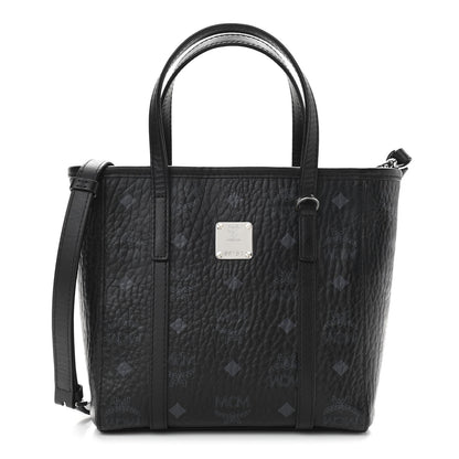 MCM Visetos Mini Toni Shopper Tote Black 1 of 11