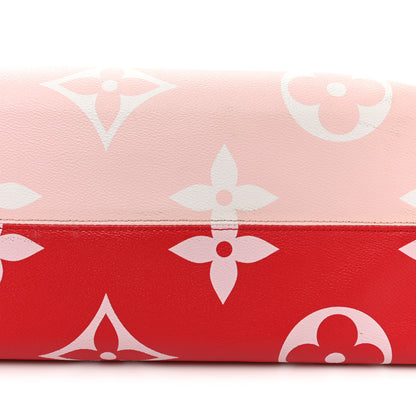Louis Vuitton Monogram Giant Onthego GM Rouge Rose 19 of 23