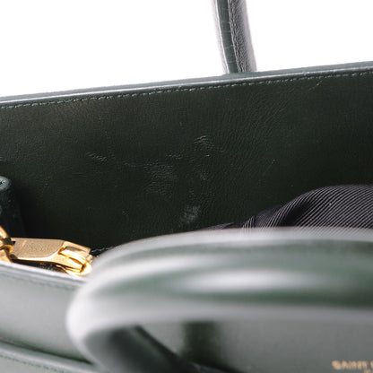 Saint Laurent Calfskin Small Sac De Jour Dark Green 9 of 16