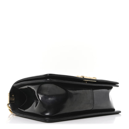 Chanel Iridescent Glazed Calfskin Quilted Medium Boy Flap Black 3 of 9
