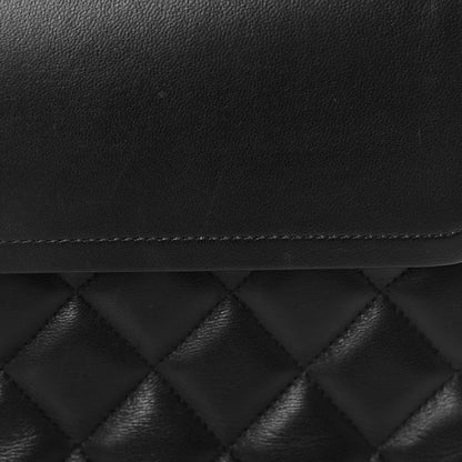 Chanel Lambskin Quilted Jumbo Double Flap So Black 17 of 26