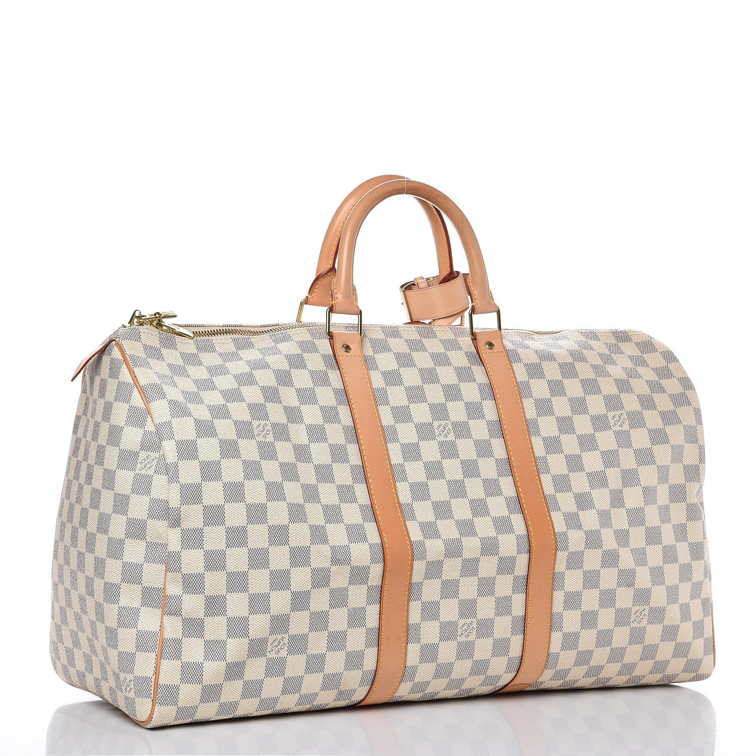 Louis Vuitton Damier Azur Keepall 50 3 of 14