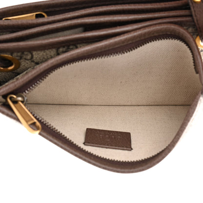 Gucci GG Supreme Monogram Web Ophidia Crossbody Beige New Acero 5 of 14