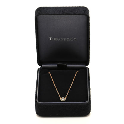 Tiffany 18K Rose Gold Diamond .17ct Elsa Peretti Diamonds by the Yard Pendant Necklace 6 of 6