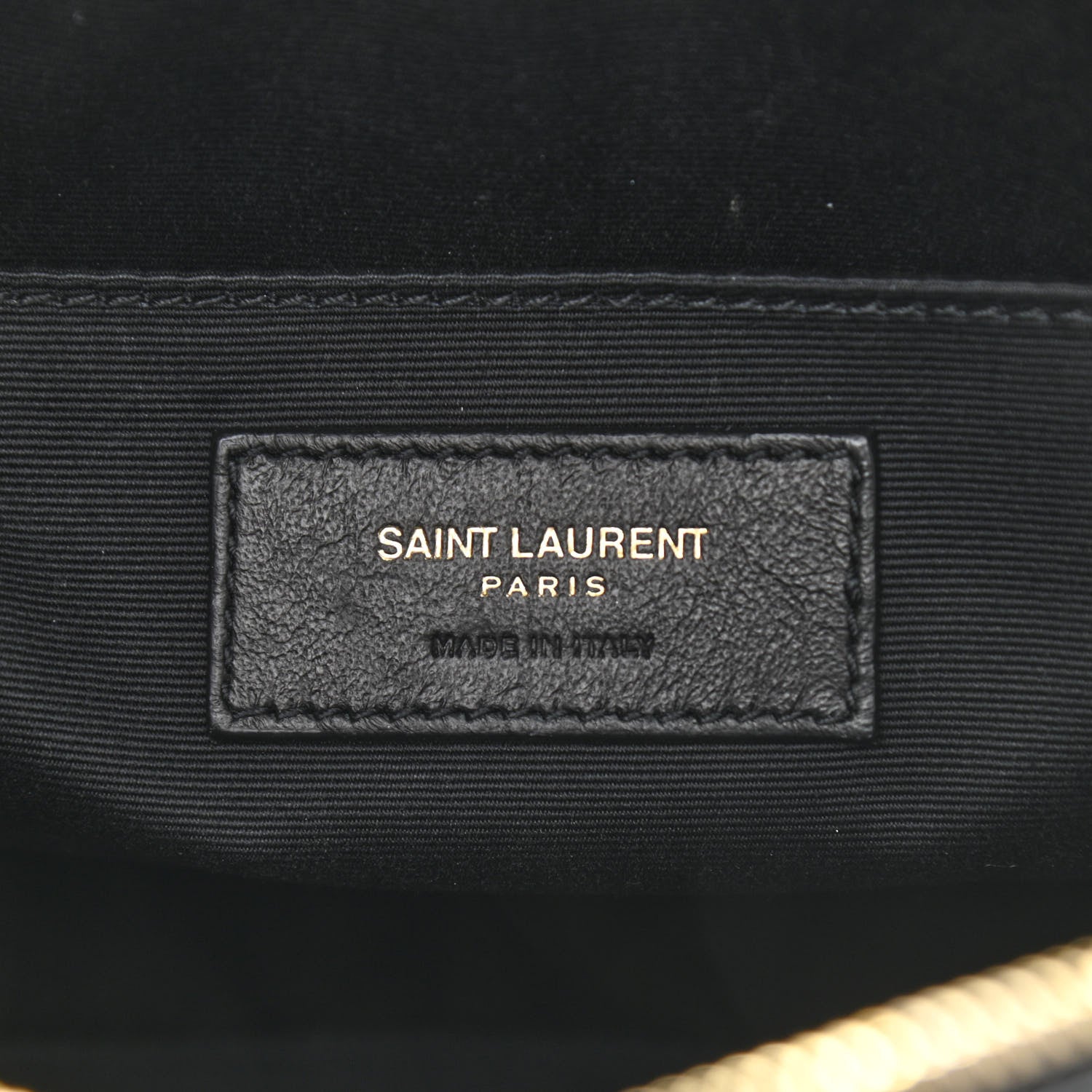 Saint Laurent Calfskin Matelasse Monogram Lou Camera Bag Black 8 of 10