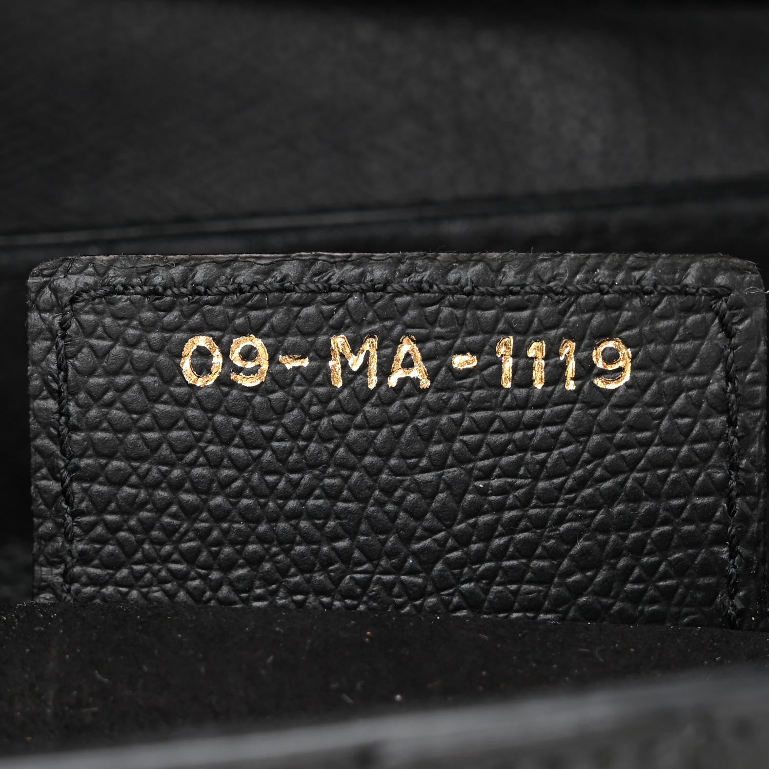 Christian Dior Grained Calfskin Saddle Bag Black 6 of 9