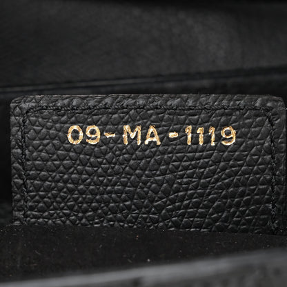 Christian Dior Grained Calfskin Saddle Bag Black 6 of 9