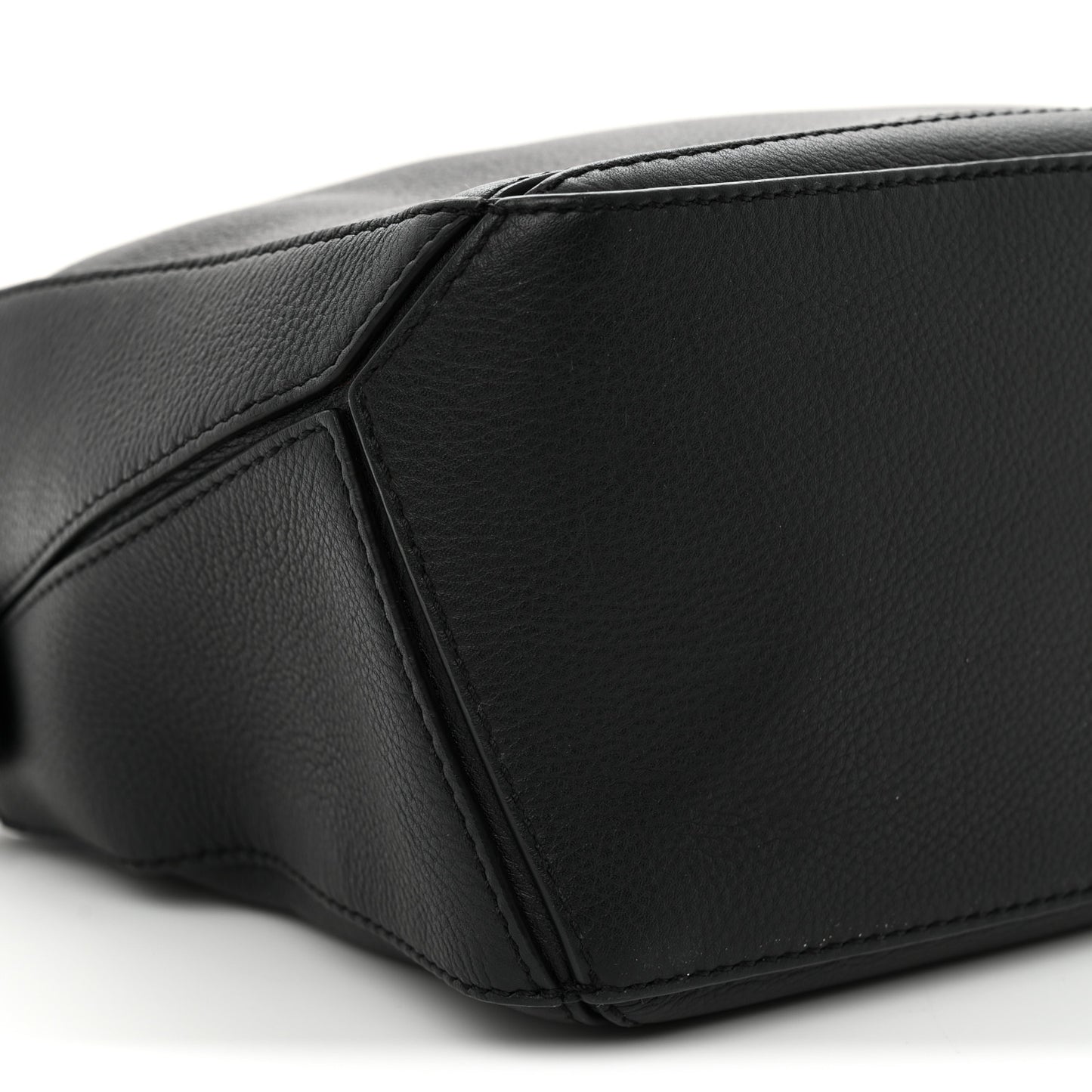 Calfskin Small Puzzle Bag Black