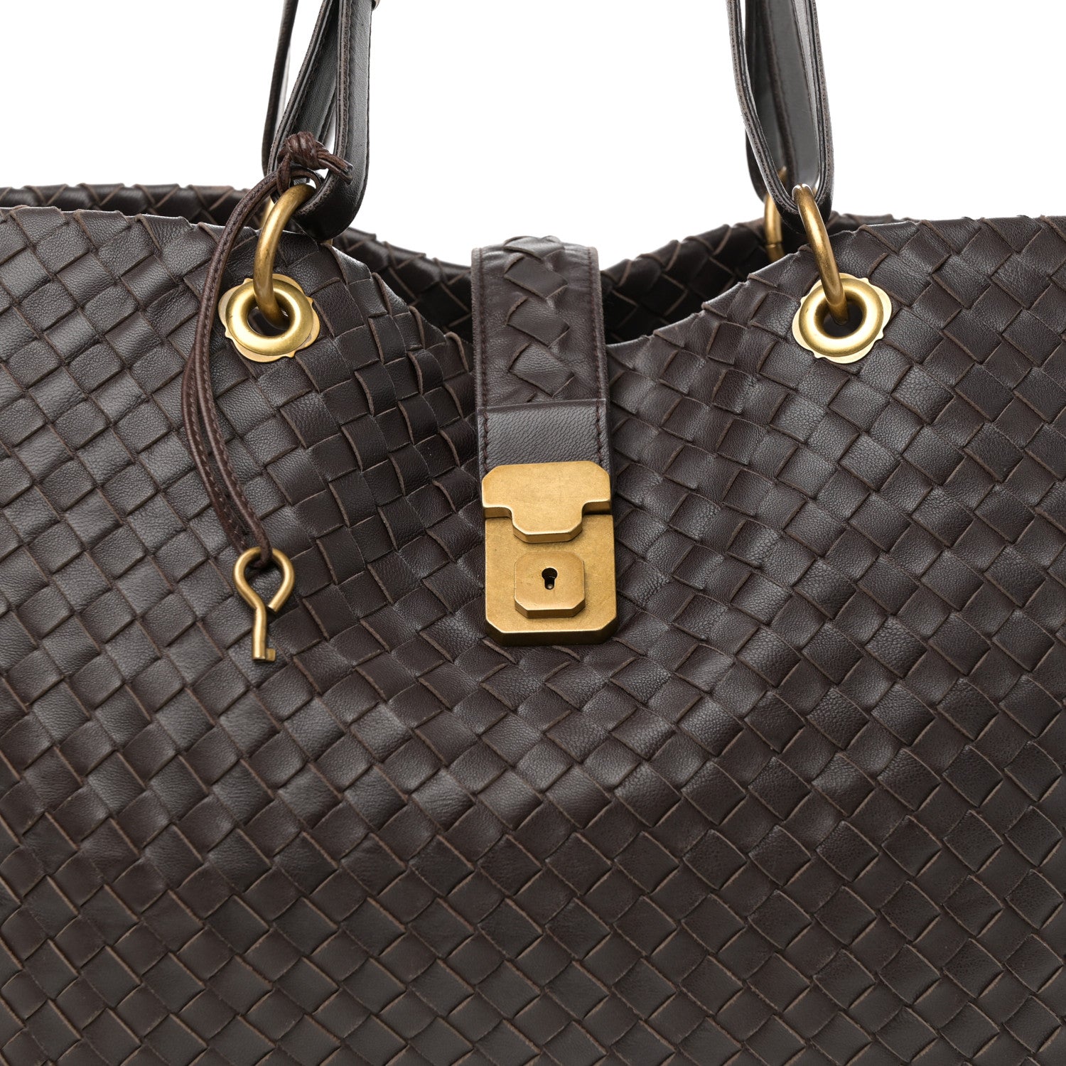 Bottega Veneta Nappa Intrecciato Large Capri Tote Ebano 8 of 10