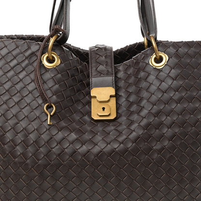 Bottega Veneta Nappa Intrecciato Large Capri Tote Ebano 8 of 10