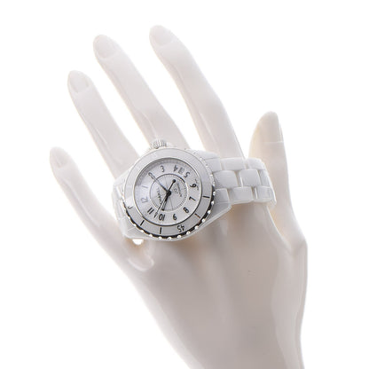 Chanel Stainless Steel Ceramic 38mm J12 Automatic Watch White 2 of 9