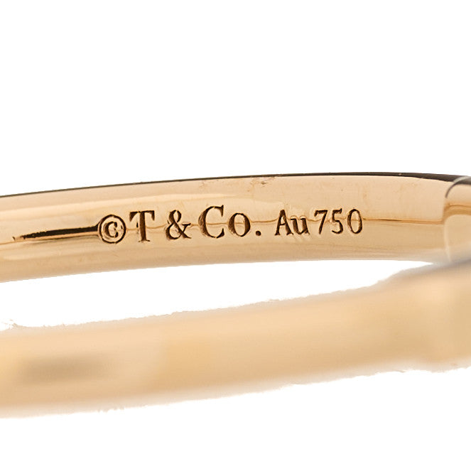 Tiffany 18K Yellow Gold T Wire Ring 61 9.5 4 of 5
