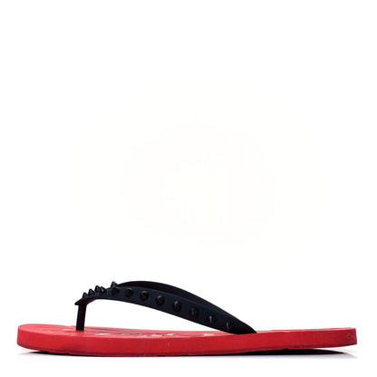 Christian Louboutin Rubber Spike Loubi Donna Flip Flop 42 Black 1 of 7