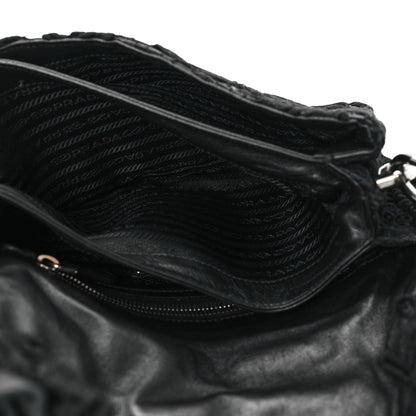 Prada Lace Pizzo S Baguette Black 6 of 13