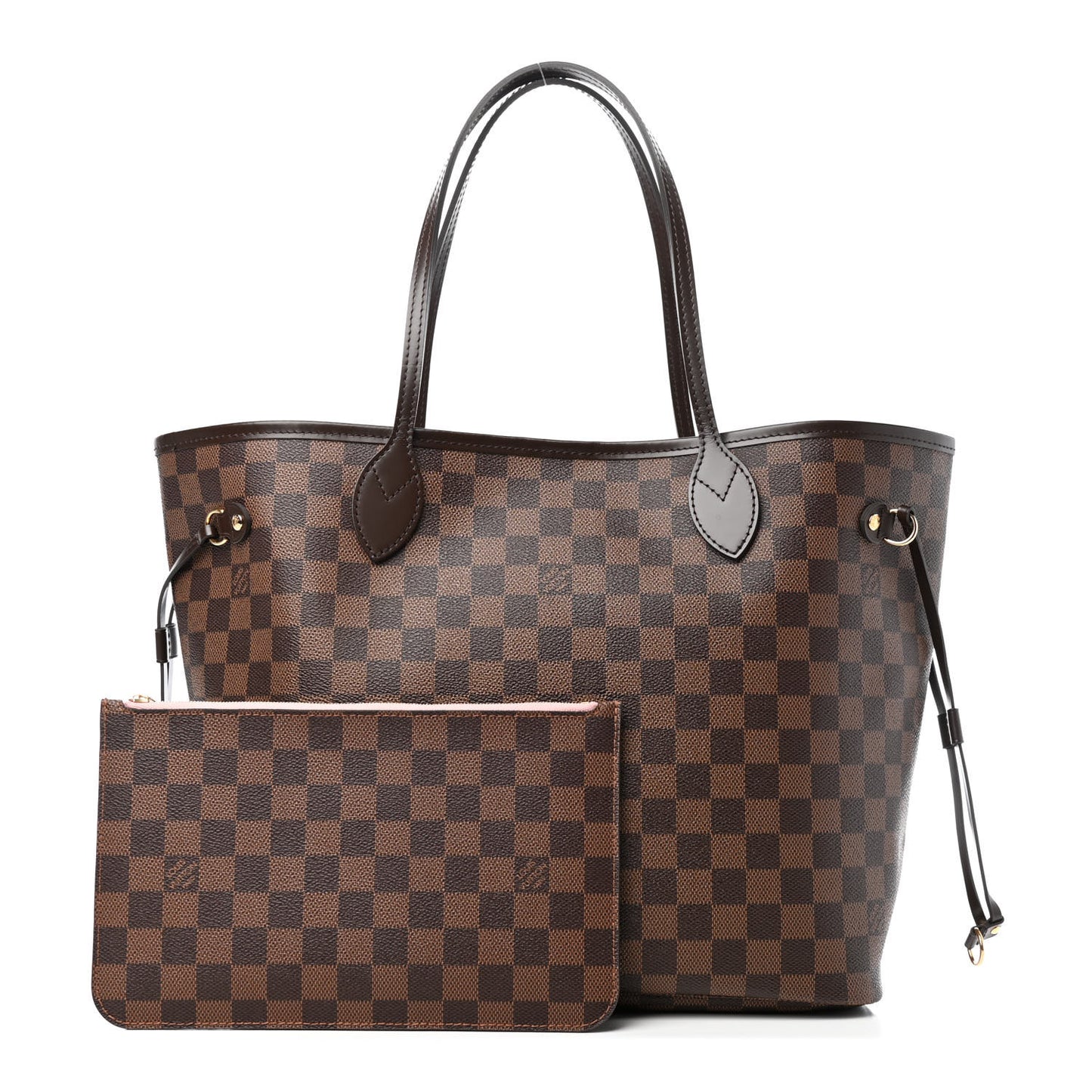 Damier Ebene Neo Neverfull MM Rose Ballerine