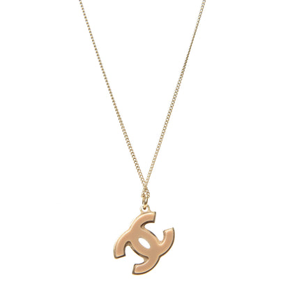 Chanel Resin CC Pendant Necklace Gold 5 of 6