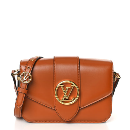 Louis Vuitton Smooth Calfskin LV Pont 9 Golden Siena 1 of 8