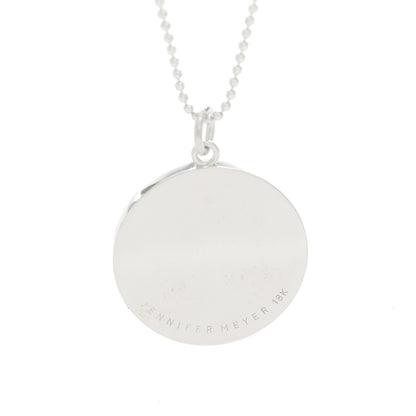 Jennifer Meyer 18K White Gold Diamond Good Luck Pendant Necklace 4 of 6