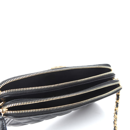 Chanel Caviar Quilted Small Boy Clutch With Chain Black 5 of 11