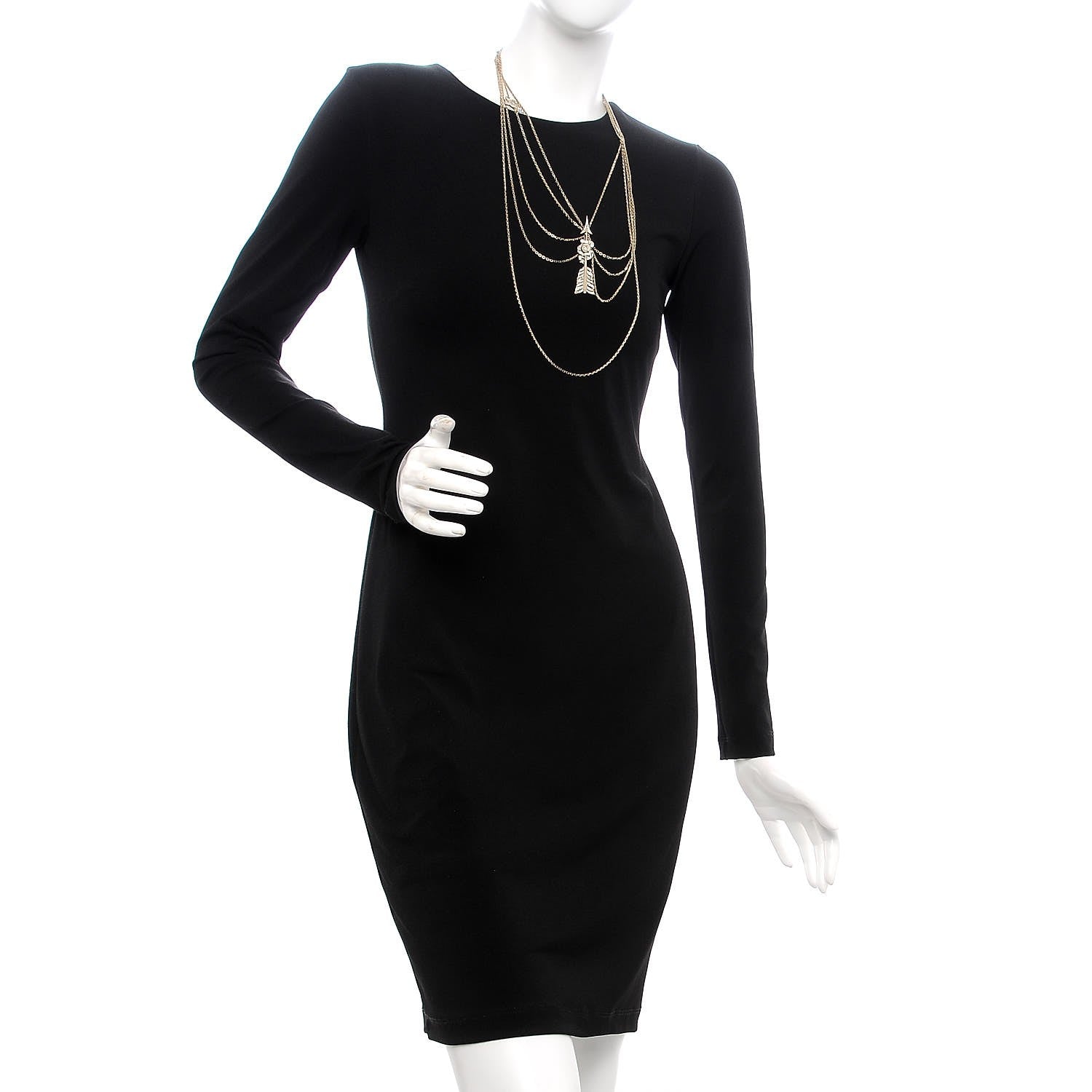 Chanel Crystal Pearl Chain CC Arrow Multi Strand Necklace Gold 2 of 7