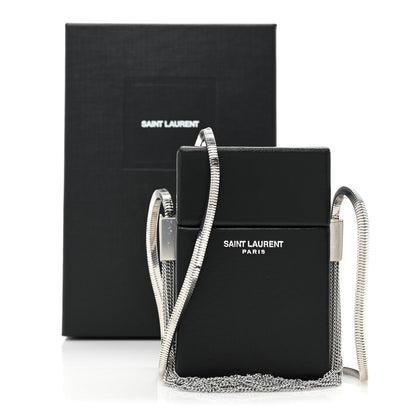 Saint Laurent Lambskin Smoking Box Crossbody Black 8 of 8