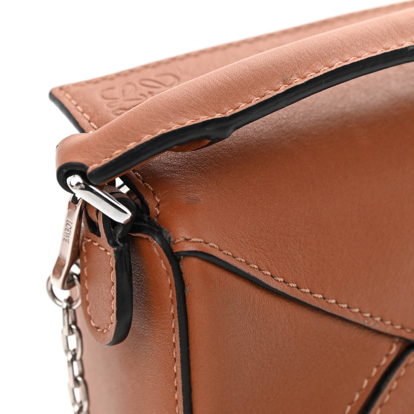 Calfskin Nano Puzzle Bag Tan