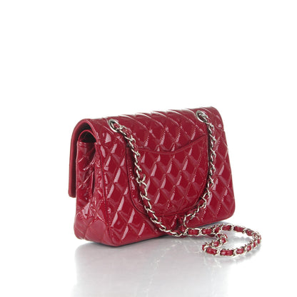 Chanel Patent Calfskin Quilted Medium Double Flap Red 3 of 8