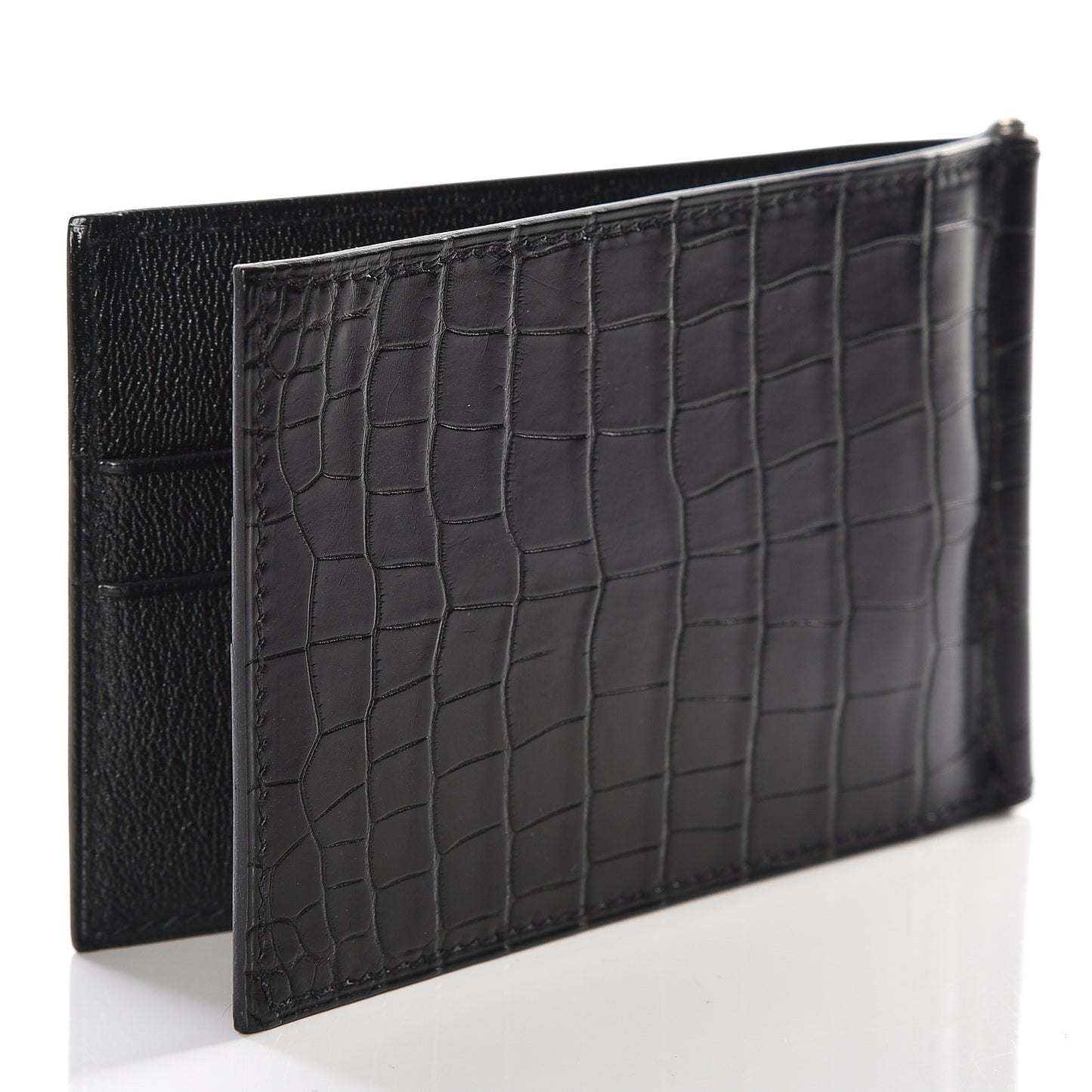 Shiny Alligator Poke Jungle Wallet Black