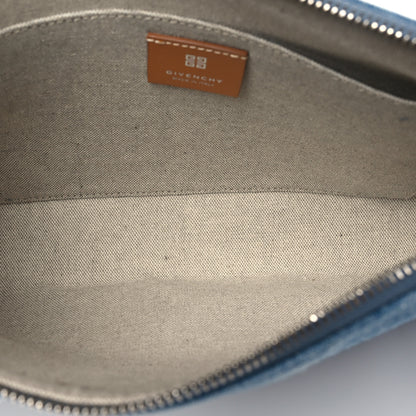 Givenchy Denim Travel Pouch Wristlet Blue 5 of 9