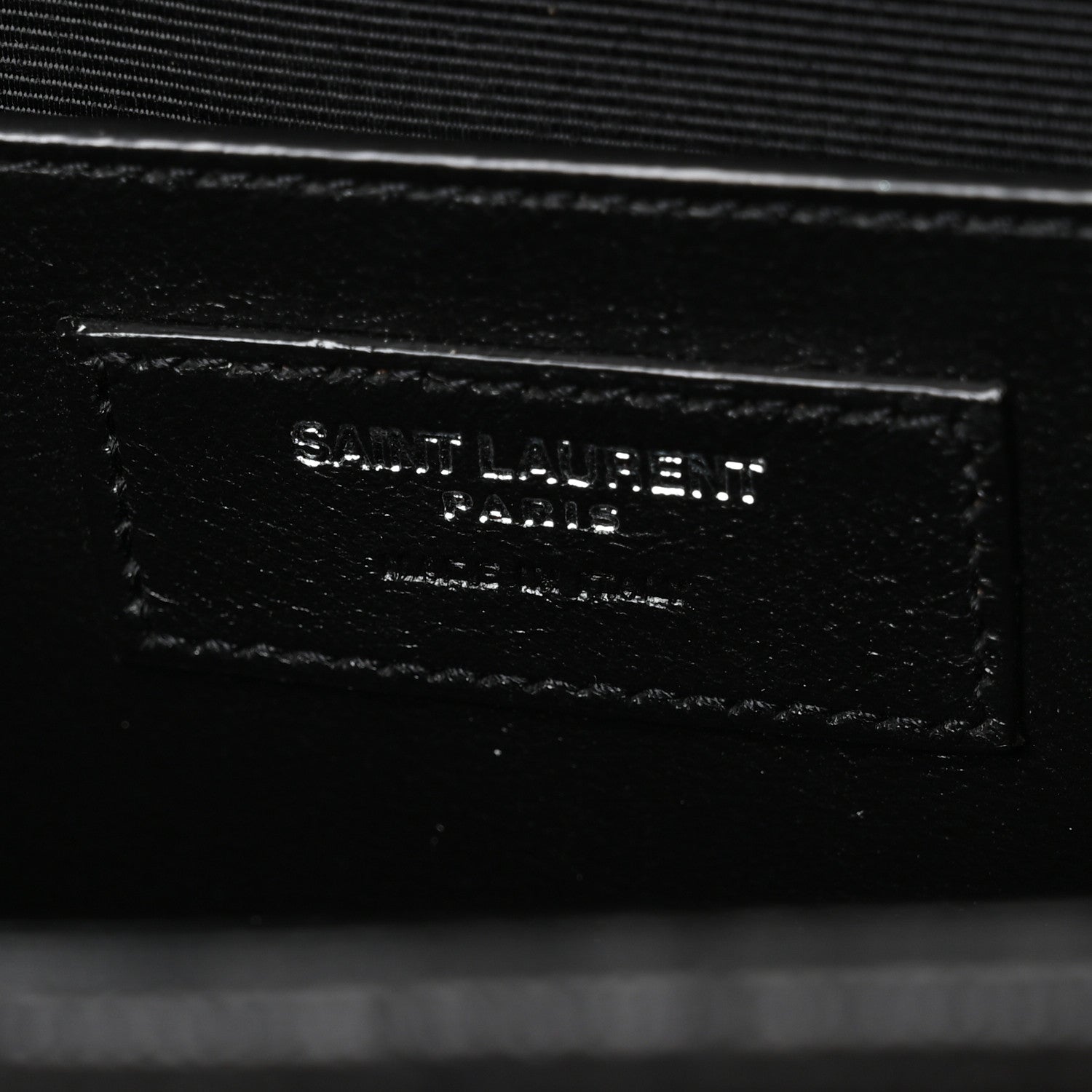 Saint Laurent Grain De Poudre Textured Mixed Matelasse Triquilt Medium Monogram Satchel Black 6 of 11