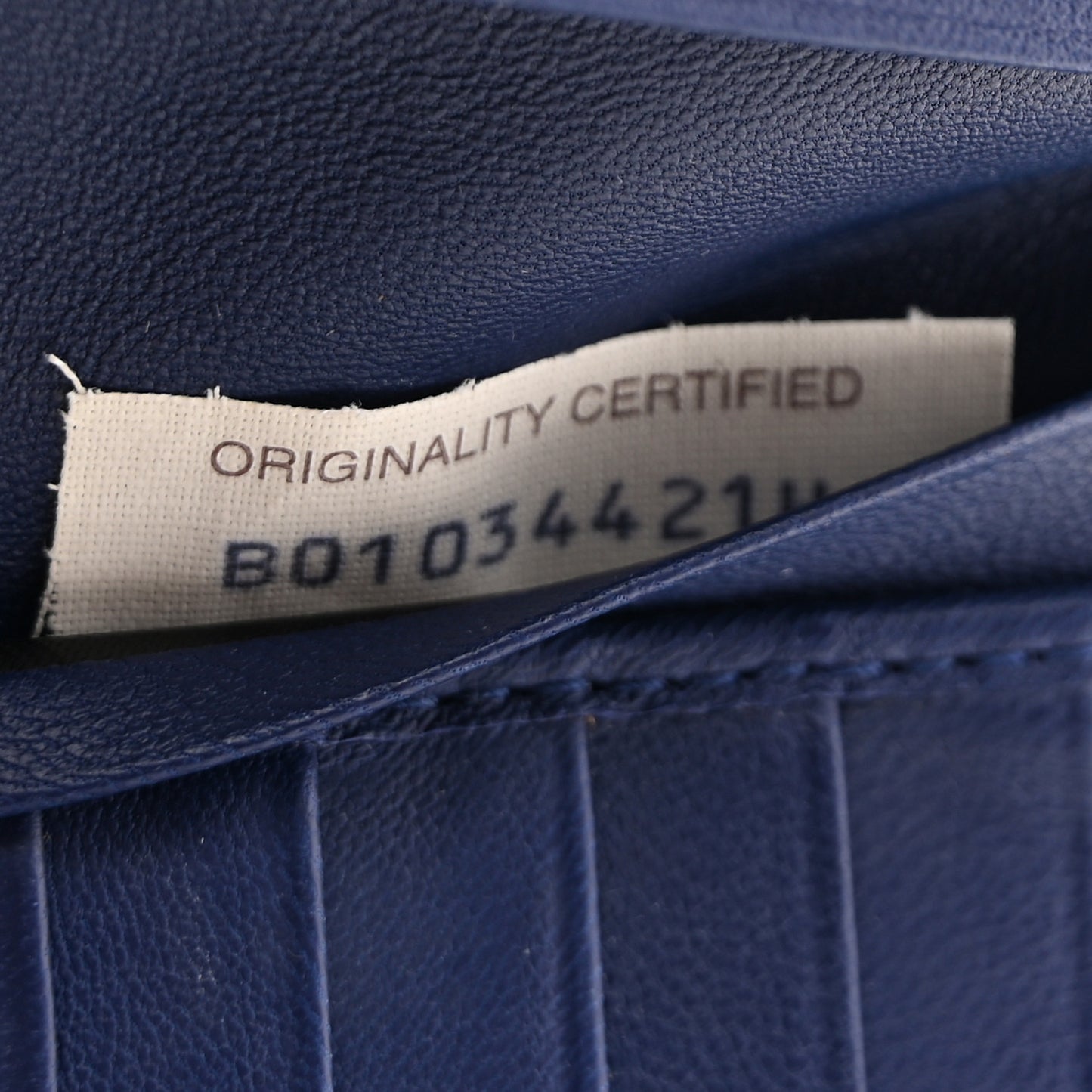 Nappa Intrecciato Continental Wallet Baltic Blue