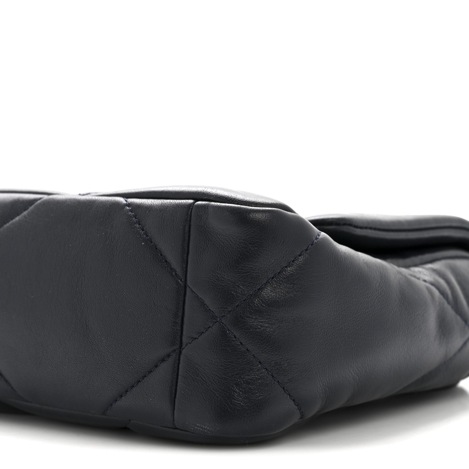 Chanel Lambskin Quilted Medium Chanel 19 Flap Navy Blue 10 of 14