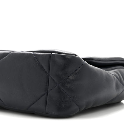 Chanel Lambskin Quilted Medium Chanel 19 Flap Navy Blue 10 of 14