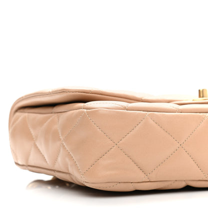 Chanel Lambskin Quilted Large CC Funky Town Flap Beige 9 of 12