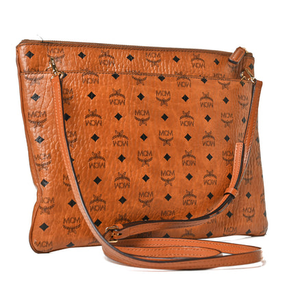 MCM Visetos Crossbody Pouch Cognac 3 of 29