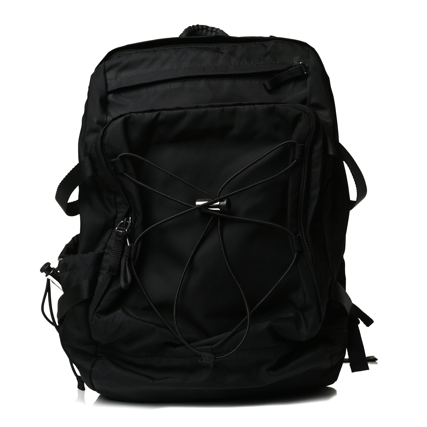 Prada Nylon Montagna Compression Backpack Black 1 of 14