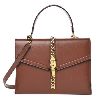 Gucci Azalea Calfskin Small Sylvie 1969 Top Handle Bag Cuir 1 of 13