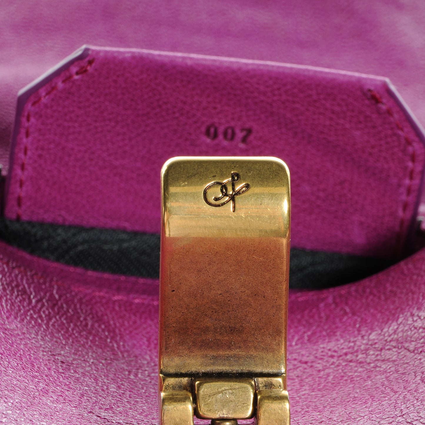 Leather PS1 Crossbody Pouch Orchid