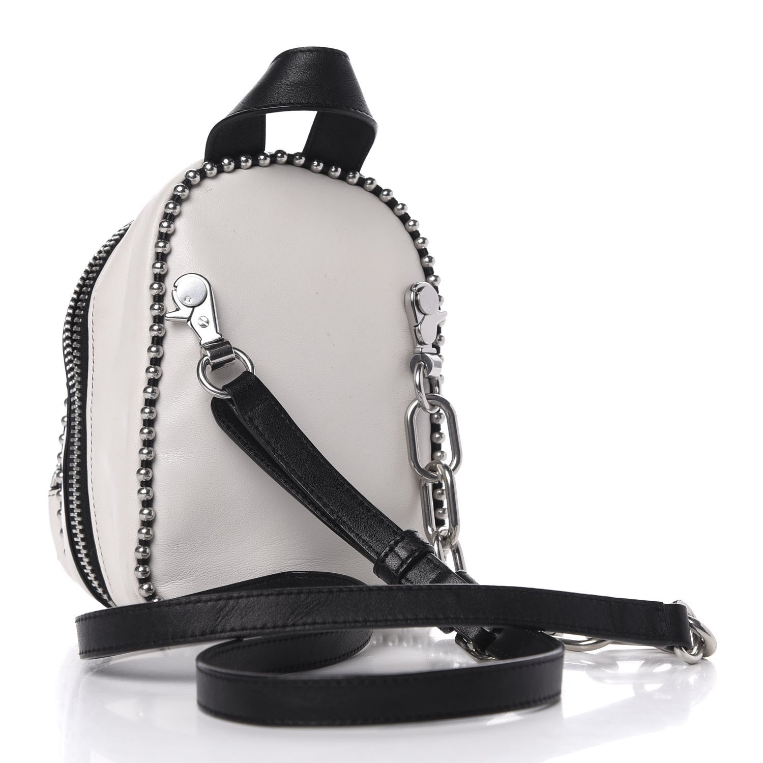 Alexander Wang Lambskin Studded Mini Attica Backpack White 3 of 13