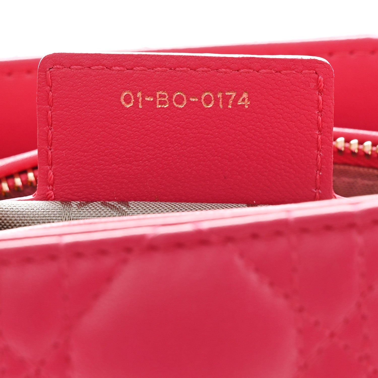 Christian Dior Lambskin Cannage Medium Lady Dior Fuchsia 7 of 11