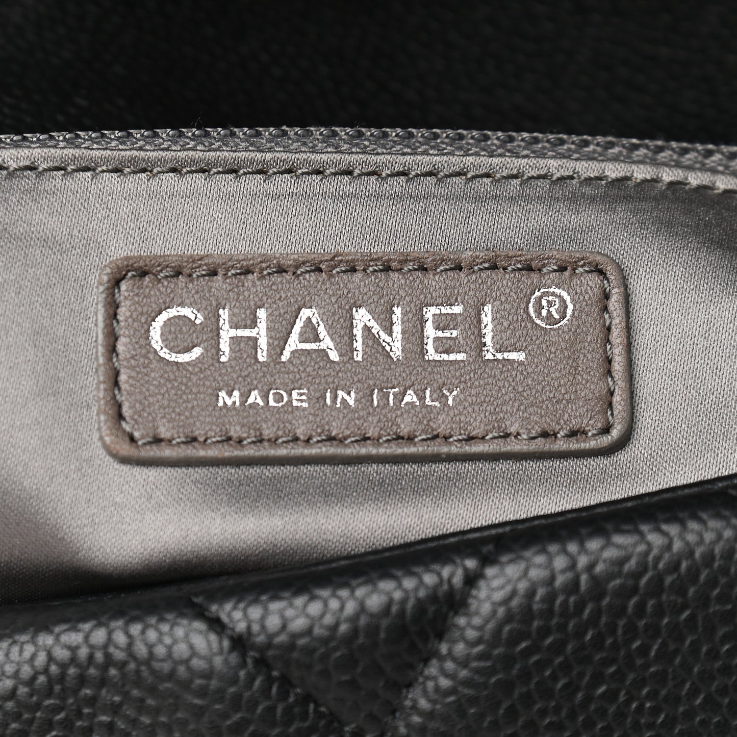 Caviar Quilted Coco Casual Flap Black
