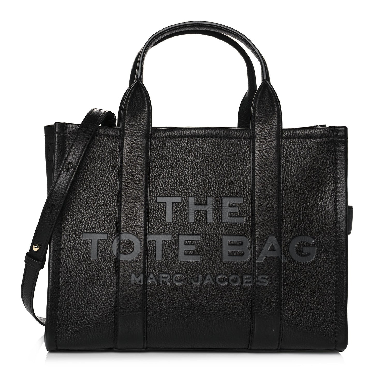 Grained Calfskin Medium The Tote Bag Black