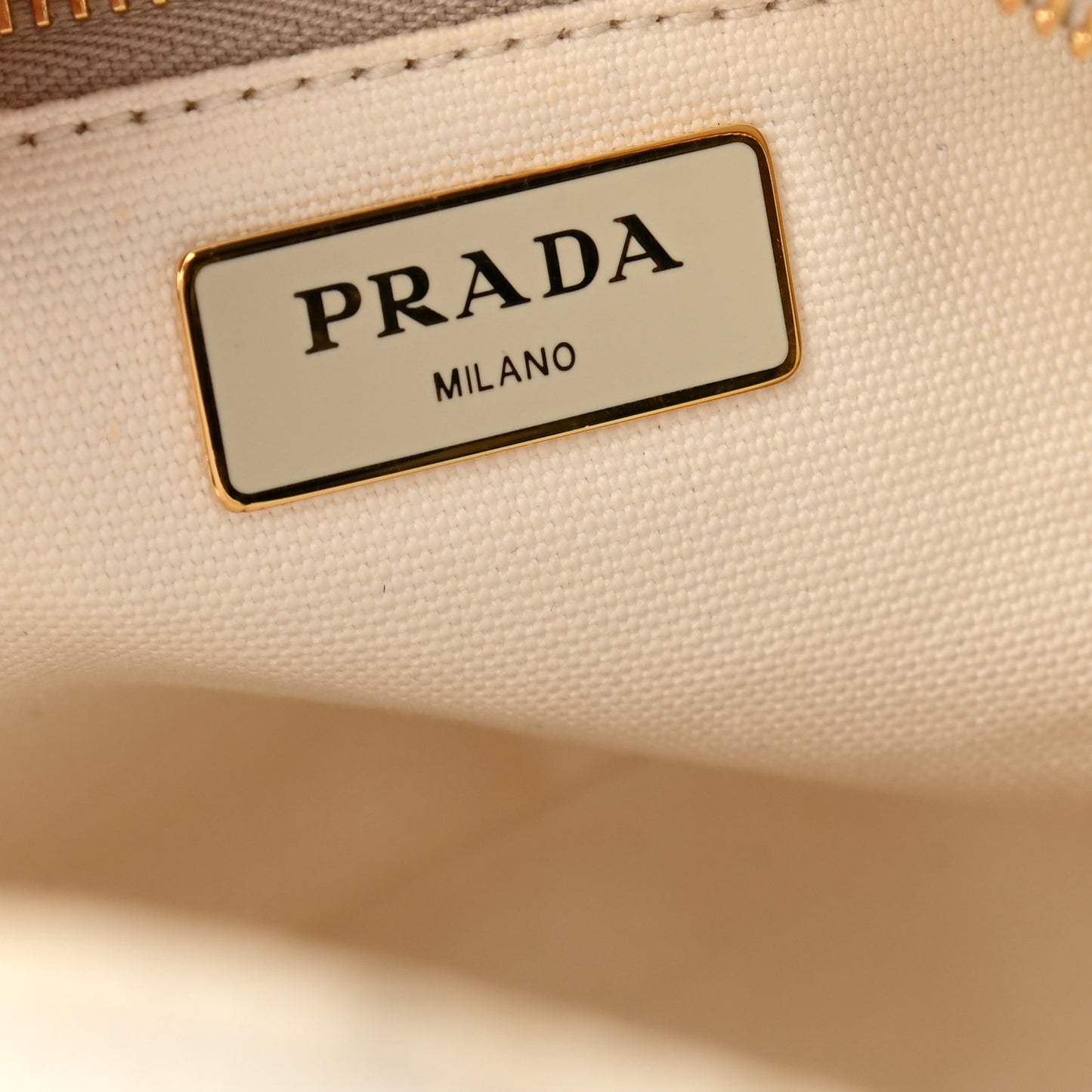 Canvas Wicker Shoulder Bag White Tan