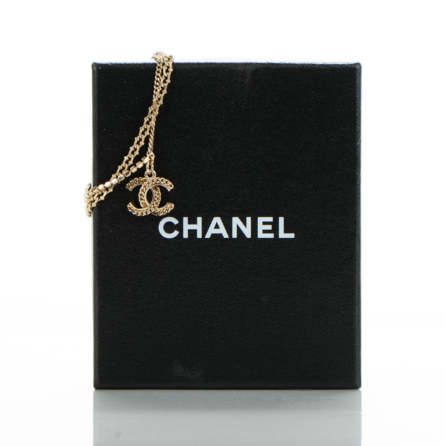 Crystal CC Chain Bracelet Gold