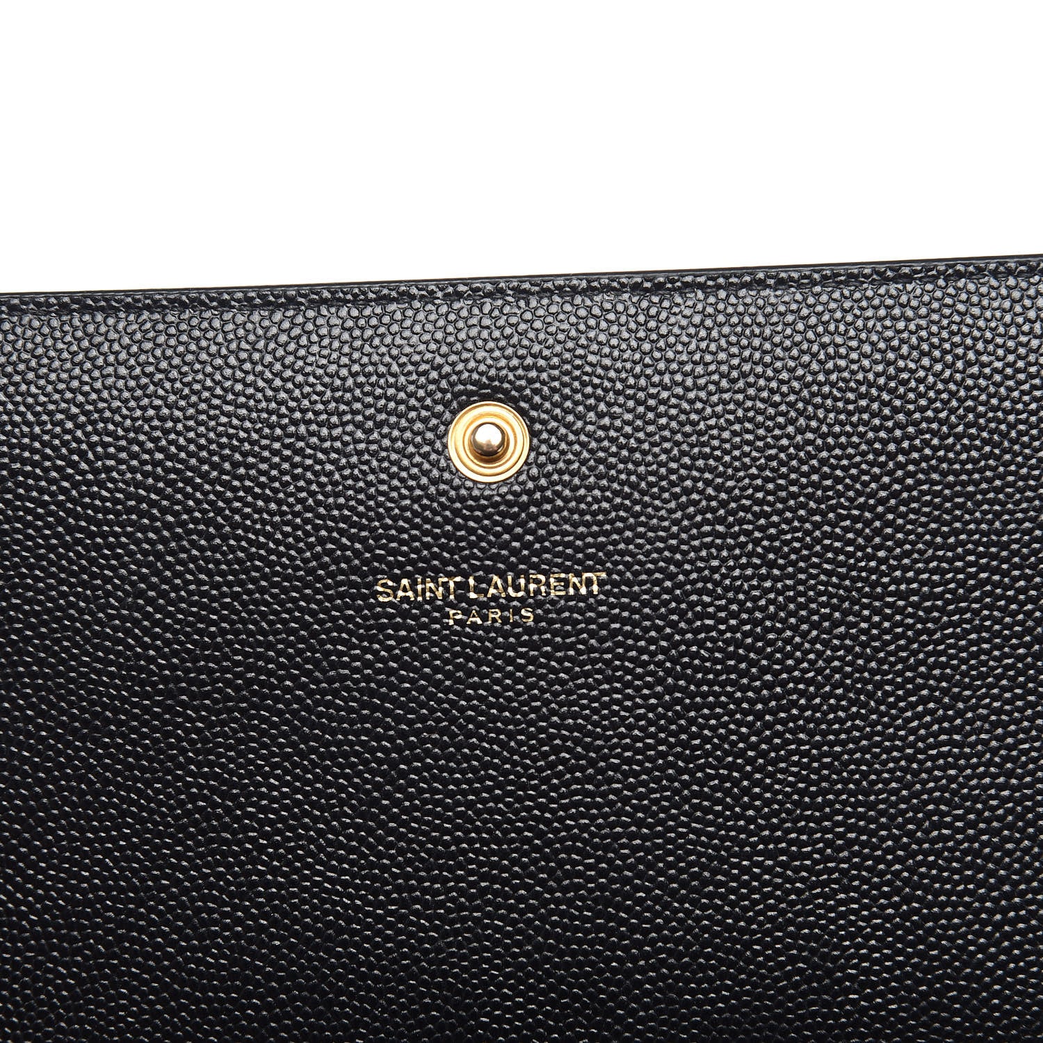 Saint Laurent Grain De Poudre Star Studded Monogram Wallet on Chain Black 6 of 10