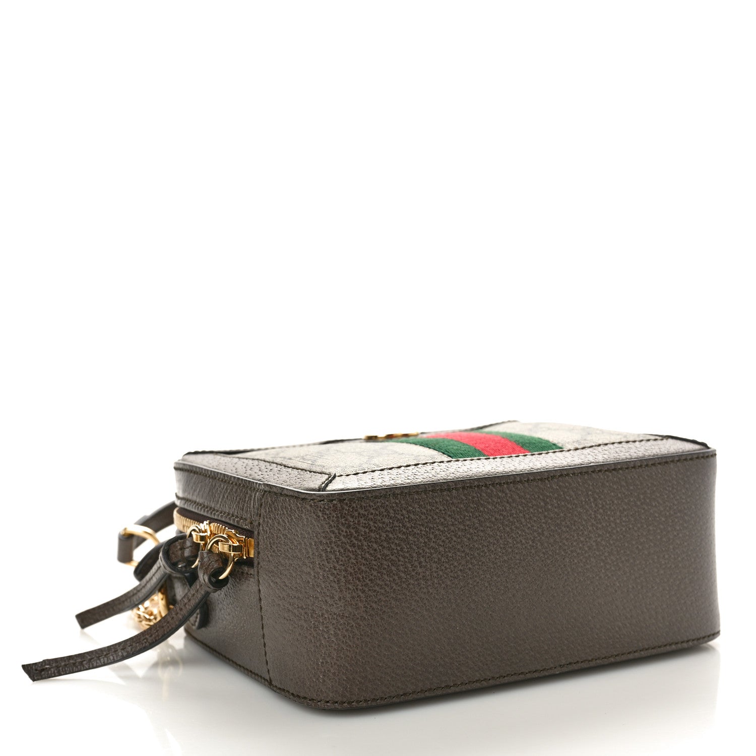 Gucci GG Supreme Monogram Mini Ophidia Top Handle Shoulder Bag Brown 4 of 10