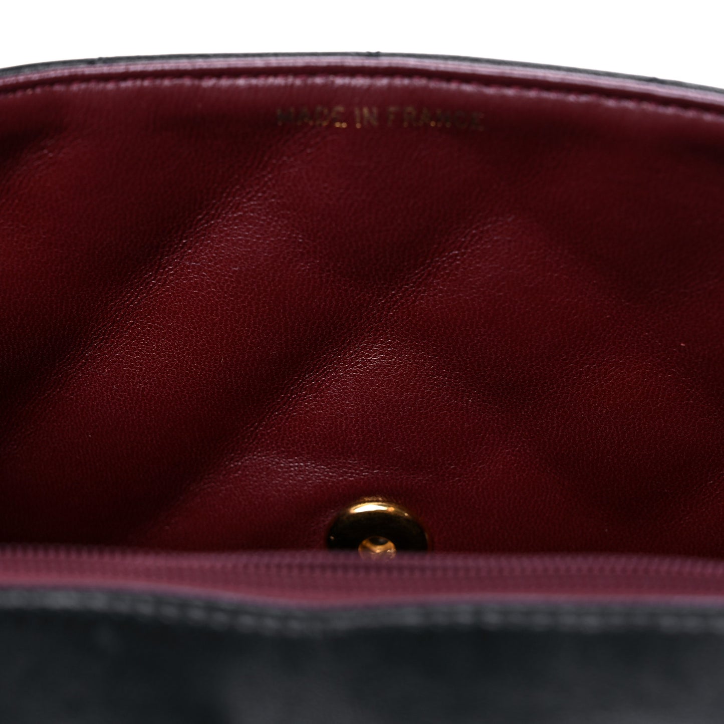 Lambskin Quilted Small Single Flap Black
