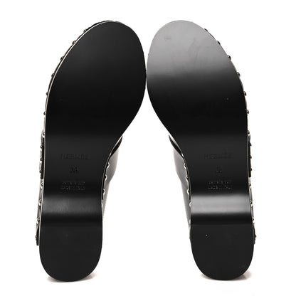 Hermes Calfskin Calya Mules 36 Black 5 of 8
