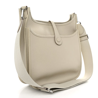 Hermes Taurillon Clemence Evelyne III PM Gris Perle 3 of 10