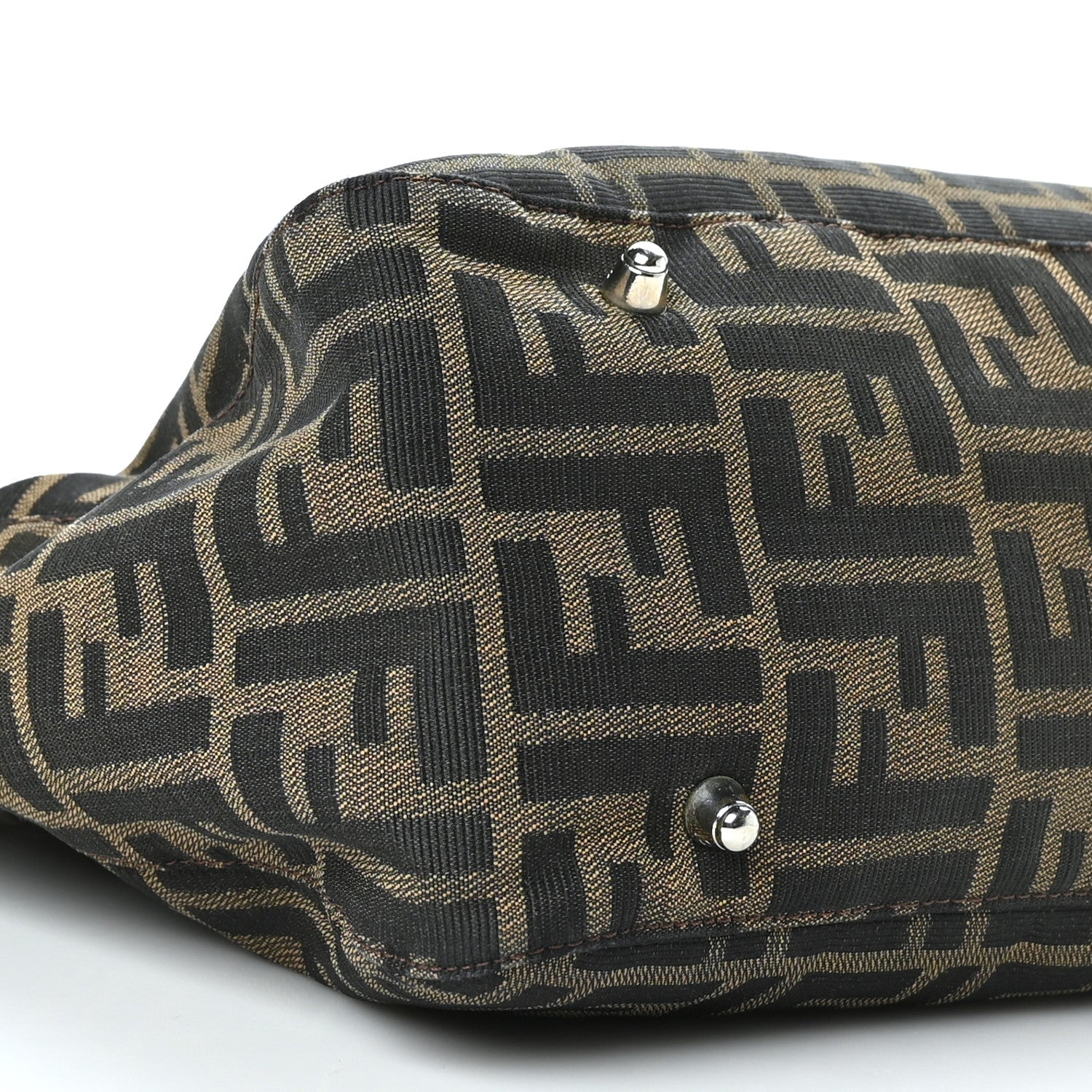Fendi Zucca Top Handle Tote Tobacco 6 of 7